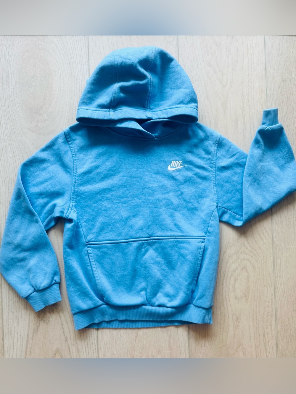 Nike Kids Blue Hooded Sweatshirt - Cozy Pullover Hoodie Youth Size M